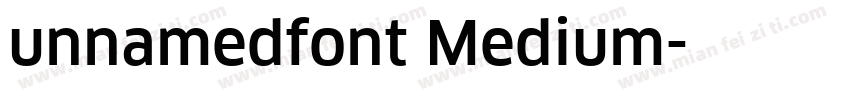 unnamedfont Medium字体转换